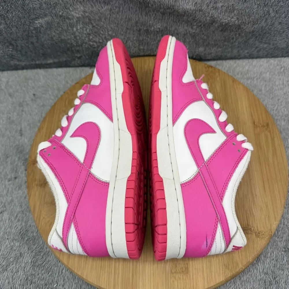 Nike Dunk Low Shoes Boys Size 6.5Y Pink Sneakers FB9109-102 No Insoles